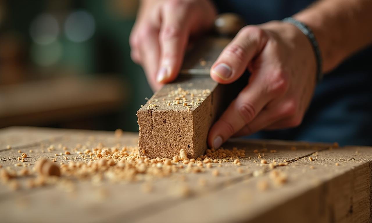 Nahaufnahme von hochwertiger Holzverarbeitung